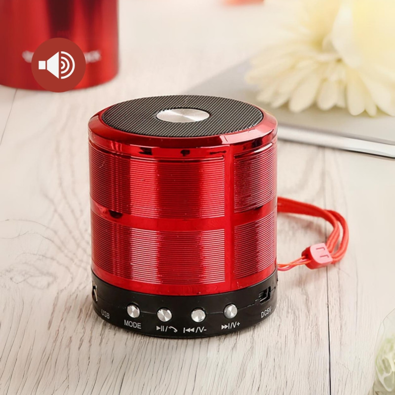 Ses Topu Bluetooth Hoparlör Dayanıklı LED Işıklı Kablosuz FM Radyo AUX USB