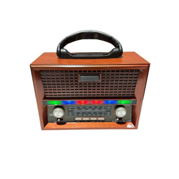 Nostalji Şarjlı Bluetooth Hoparlör LED Işıklı FM Radyo USB SD Kart MP3 Player Nostalji Şarjlı Bluetooth Hoparlör LED Işıklı FM Radyo USB SD Kart MP3 Player