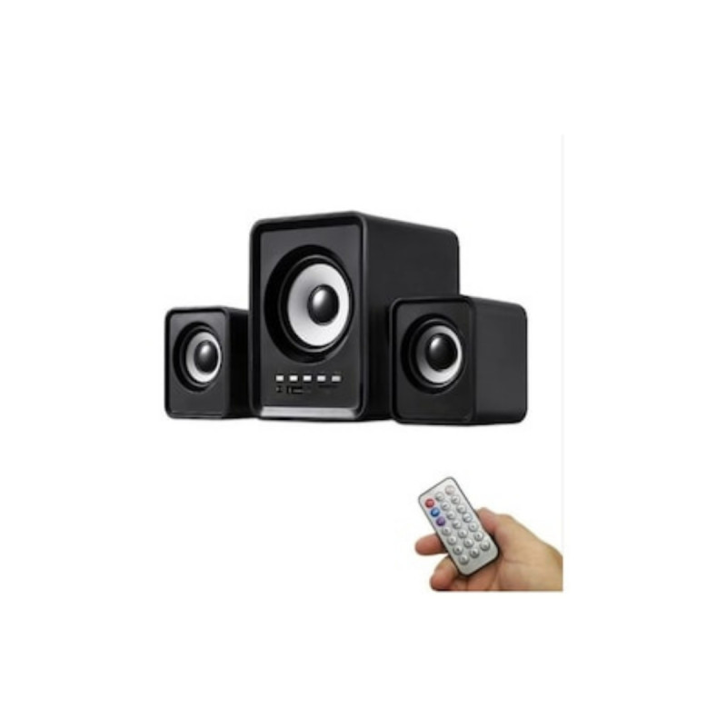 Kablosuz Bluetooth 2+1 Hoparlör PC TV Mobil Uyumlu FM Radyo TF Kart USB Giriş