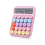 12 Haneli Yuvarlak Tuşlu Pembe Renkli Dijital Ofis Hesap Makinesi 12 Haneli Yuvarlak Tuşlu Pembe Renkli Dijital Ofis Hesap Makinesi