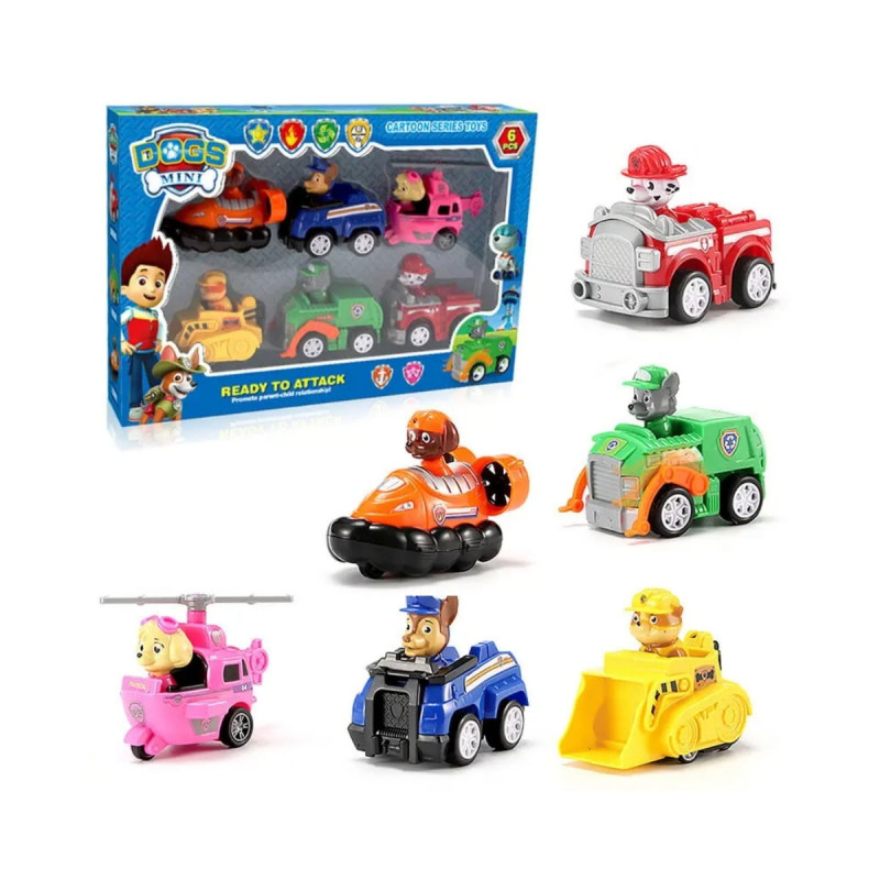 Paw Patrol Köpekler Sökülüp Takılan Pati Devriyesi 6 Parça